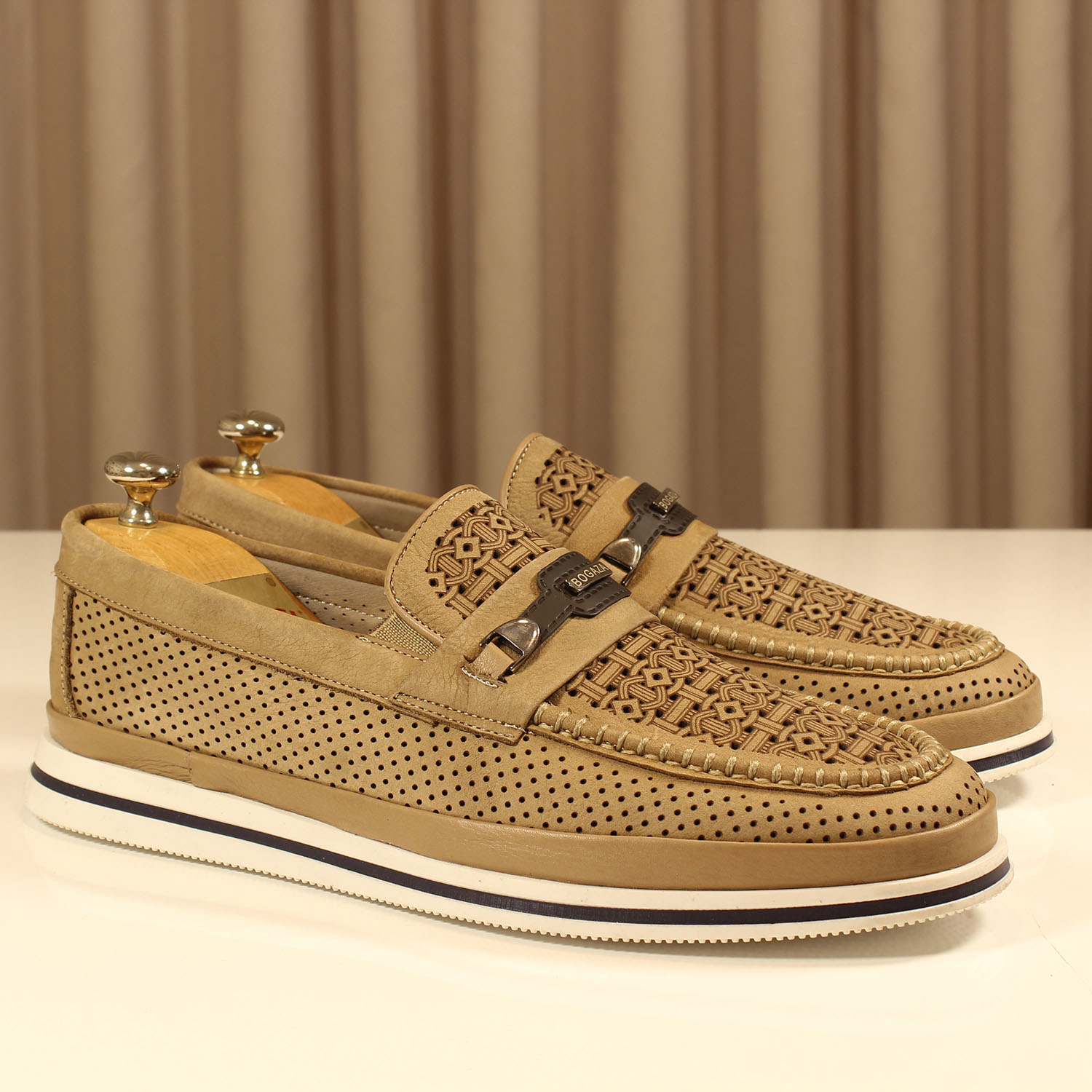 Erkek Casual 1-1 456-LAZER KUM-NUBUK