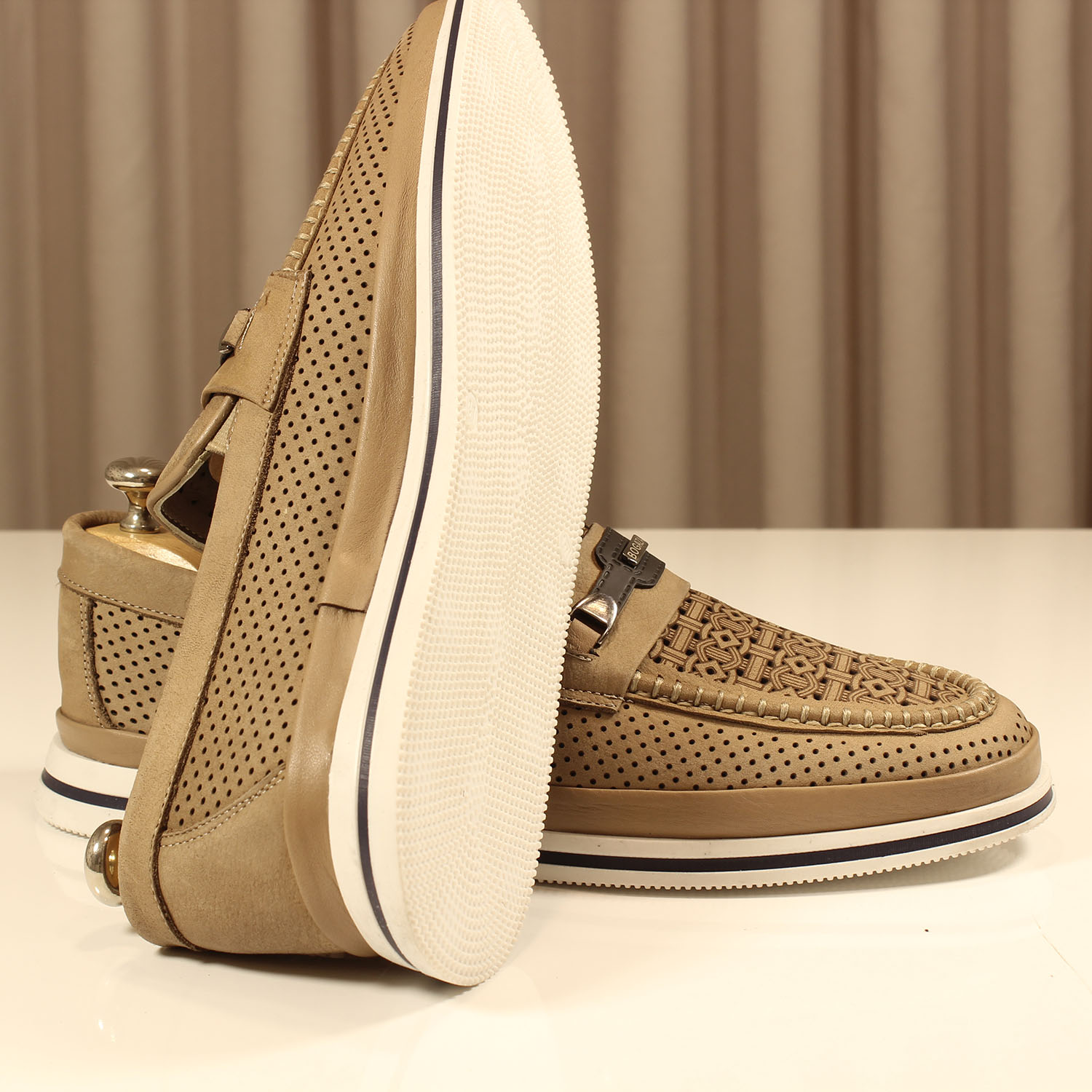 Erkek Casual 1-1 456-LAZER KUM-NUBUK - Image 4